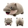 Мягкая игрушка бегемот Очаровательная мягкая подушка-бегемот для дома