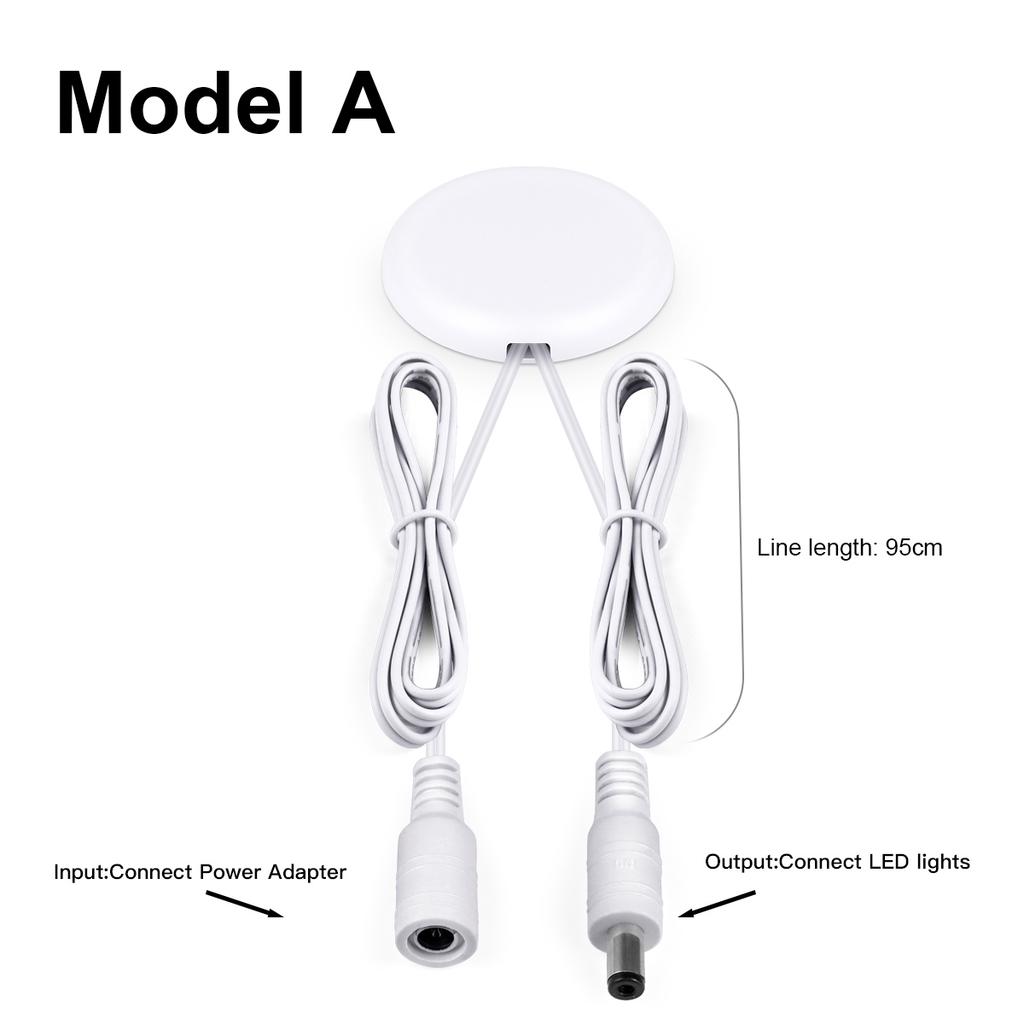 DC12V-24V Проникаемый 25мм Деревянная панель Стекло Светодиодный свет Сенсорный переключатель 60Вт Скрытый диммер Сенсорный переключатель для освещения шкафа