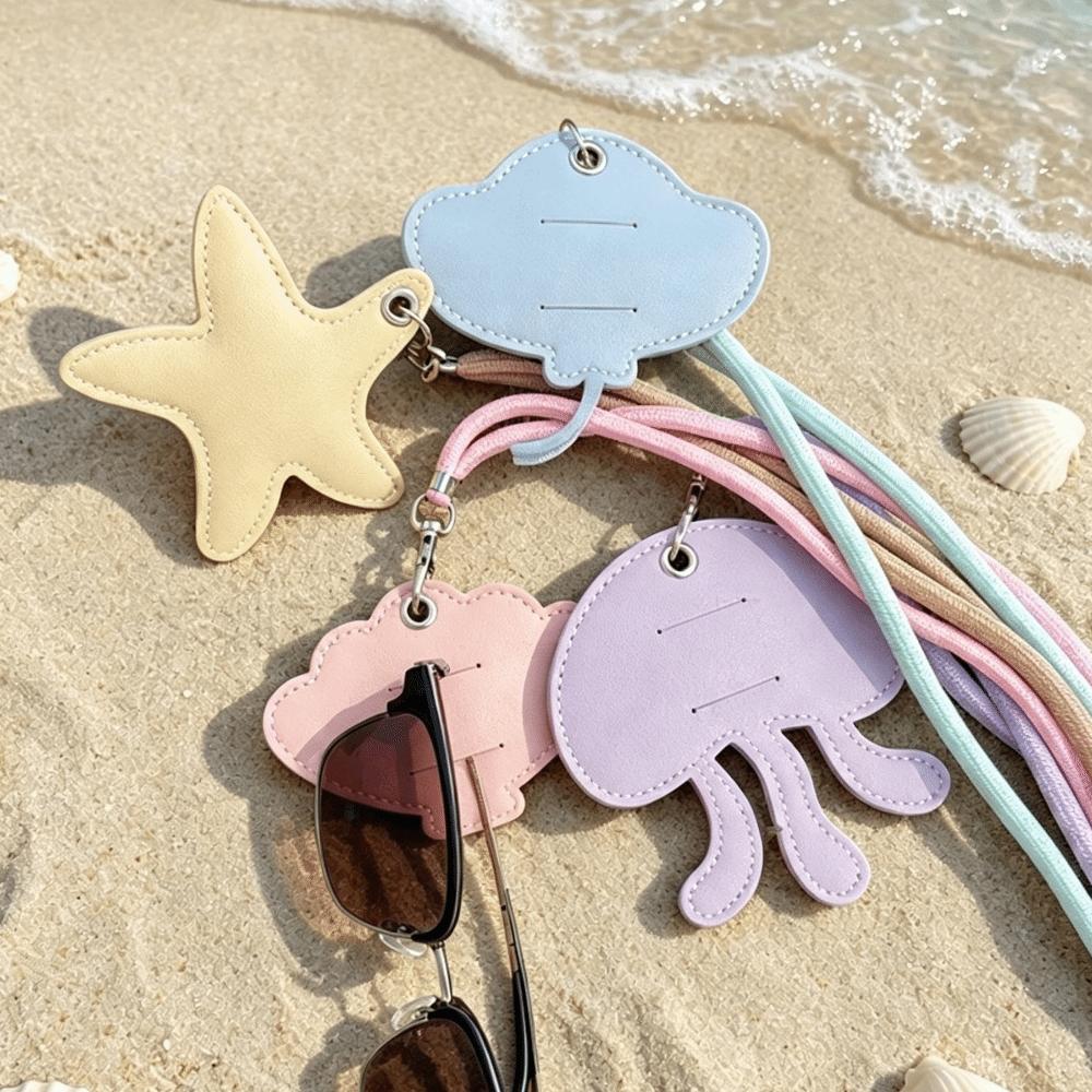 Hanging Rope Hanging Neck Sunglasses Clip Portable Starfish Necklace Vacation
