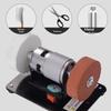 Speed Adjustable Mini Bench Grinder Space-Saving Dual Wheel Grinder Electric Grinder for Home