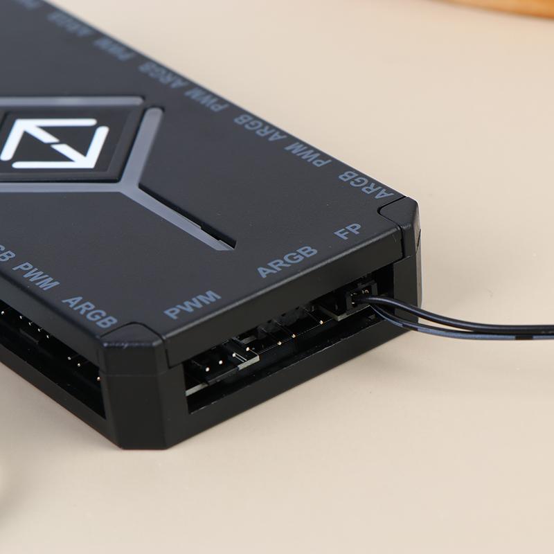 1-9 3-в-1 5В 3-контактный ARGB-контроллер Хаб вентиляторов охлаждения PWM Магнитный хаб с ARGB-контроллером 5В 3-контактный для корпуса ПК