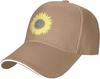 Sunflower Print Polyester Baseball Cap Casual Sun Protection Unisex Adult Trucker Hat