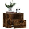 VidaXL Wall-mounted Bedside Table Smoked Oak 45x30x35 Cm, Storage Cabinet, Hanging Wall Cabinet, Storage Cabinet 848319