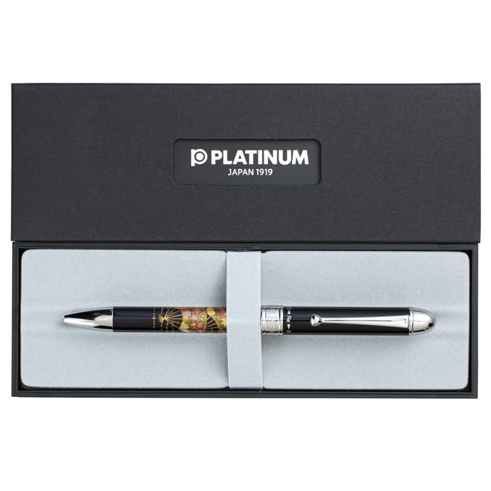 Mitani Yamanaka Lacquerware Platinum Lacquerware Pen Phoenix Design (Mitani) Multi-Function (Black) M18076-3
