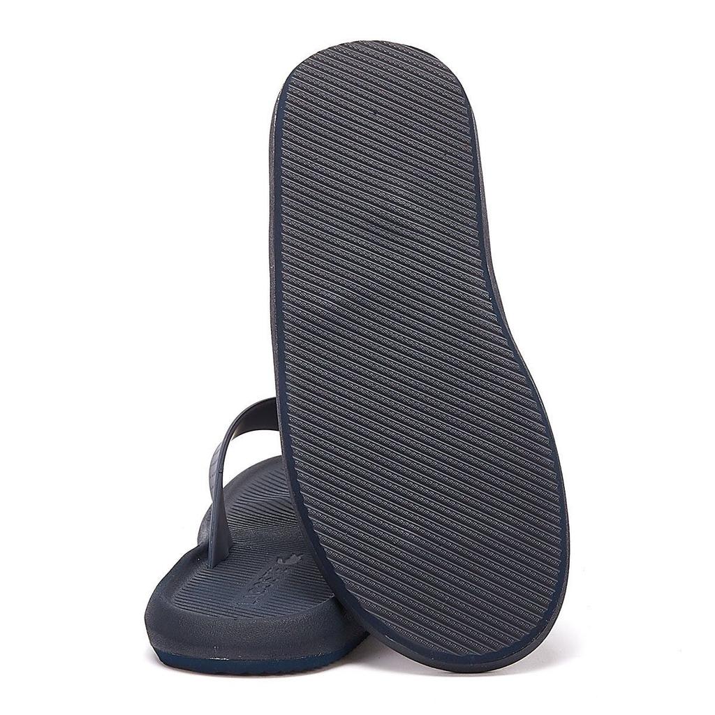 Lacoste Сандалии Croco 219 1 Мужские темно-синие/белые шлепанцы