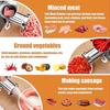 Meat Grinder Stainless Steel Blade Manual Mincer 3-in-1 Sausage Maker Low Noise Operation Kitchen Meat Grinder