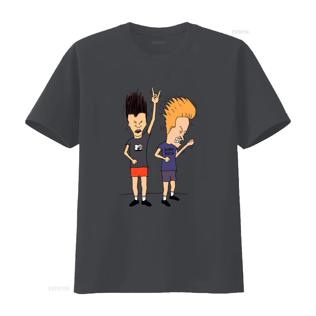 Vintage 90s Cartoon Death Rock Music Cool Print Casual Streetwear T Shirt vintage Washed streetwear Soft Breathable Slightly
