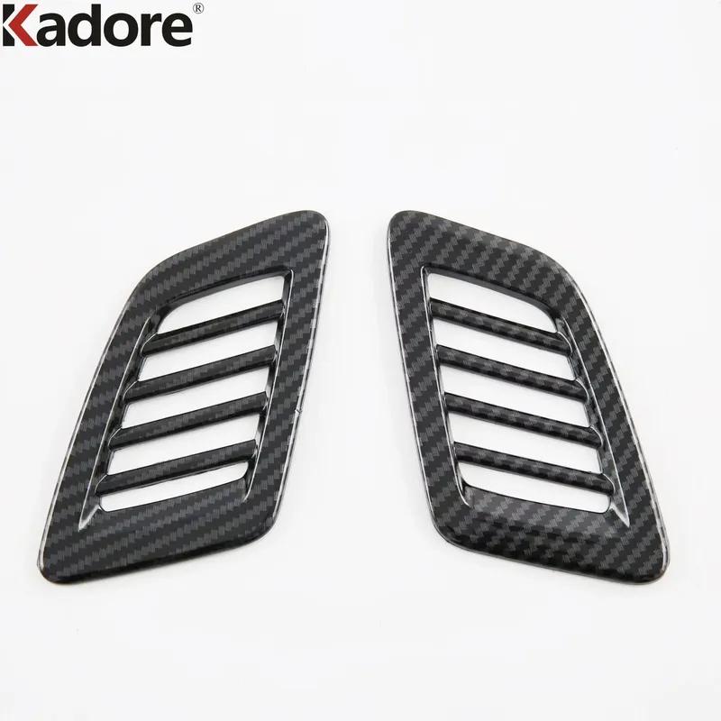 Car Front Upper Air Condition Vent Outlet Cover Trim For Honda CRV CR-V 2024 Carbon Fiber Interior Mouldings Accessories
