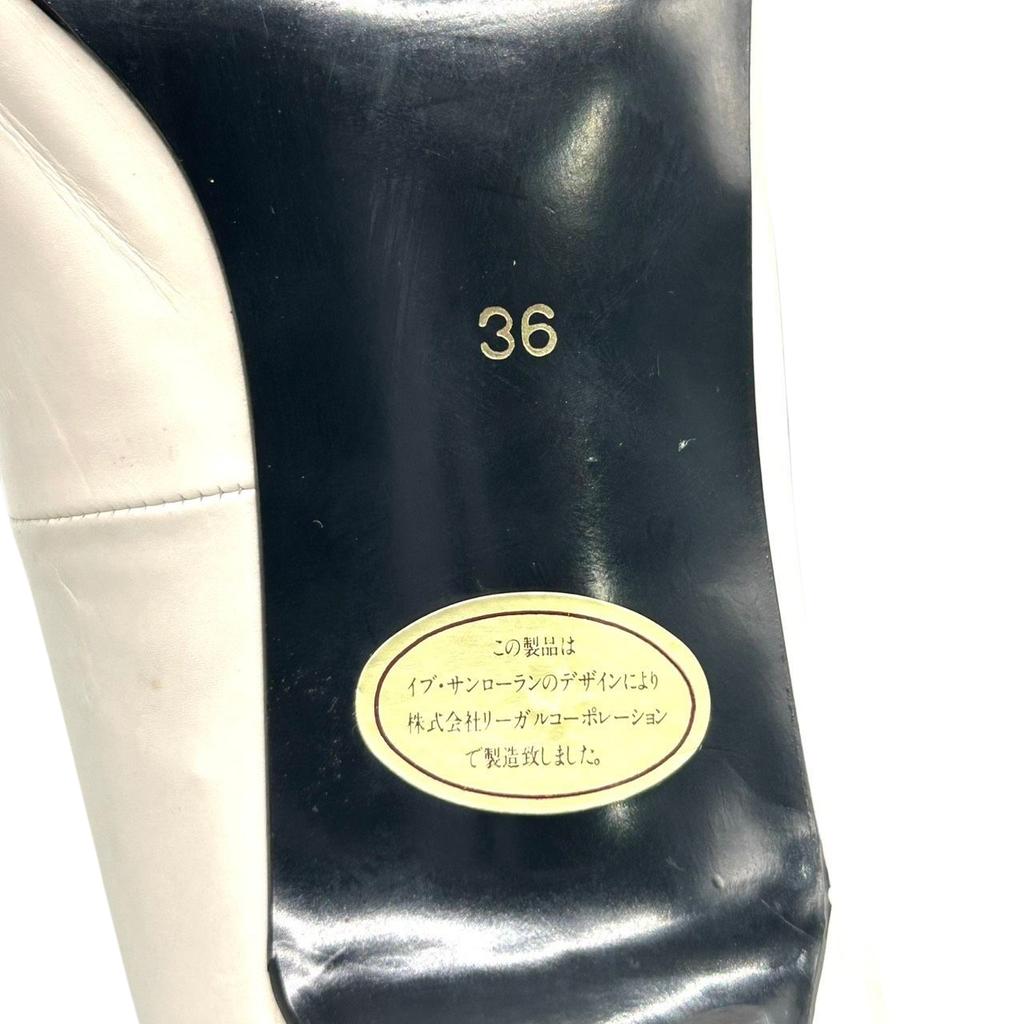 Туфли-лодочки YVES SAINT LAURENT из кожи цвета слоновой кости для женщин