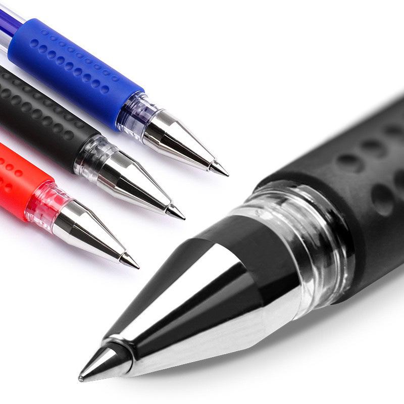Гелевая ручка A007, большой емкости, пулевидный наконечник 0,5 мм, черная/синяя/красная, ручка для подписи на водной основе для студентов.