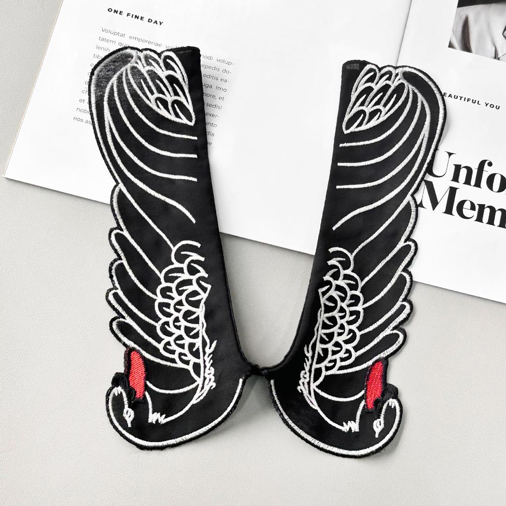 Embroidery Antique Fake Collar Horse Dress Cheongsam Tang Suit Versatile Accessories Clothing Accessories Lace National Style Fake Collar