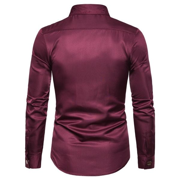 Мужская рубашка с длинными рукавами, новая модная готическая рубашка с длинными рукавами и бриллиантами, костюм для выступлений