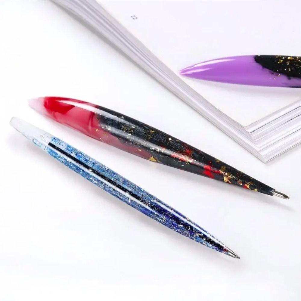 INS Style Pen Silicone Mould Transparent DIY Craft Gifts Soft DIY Ballpoint Pen Mold Making Tools