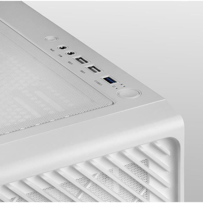 Boîtier PC - Mars Gaming - MC-F - 4 ventilateurs ARGB - Verre trempé - Panneau METAL-MESH