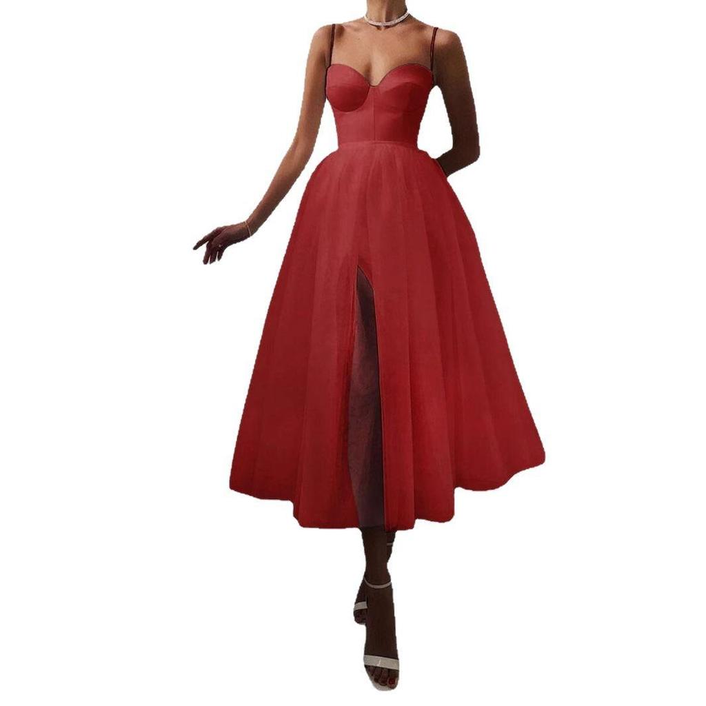 Новое многоцветное сетчатое платье на бретельках-спагетти для весенне-летней женской моды