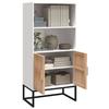 VidaXL Buffet White 60x35x125 Cm Engineered Wood, Buffet, Storage Furniture, Cupboard, Cabinet, Living Room Furniture, Furniture 352133