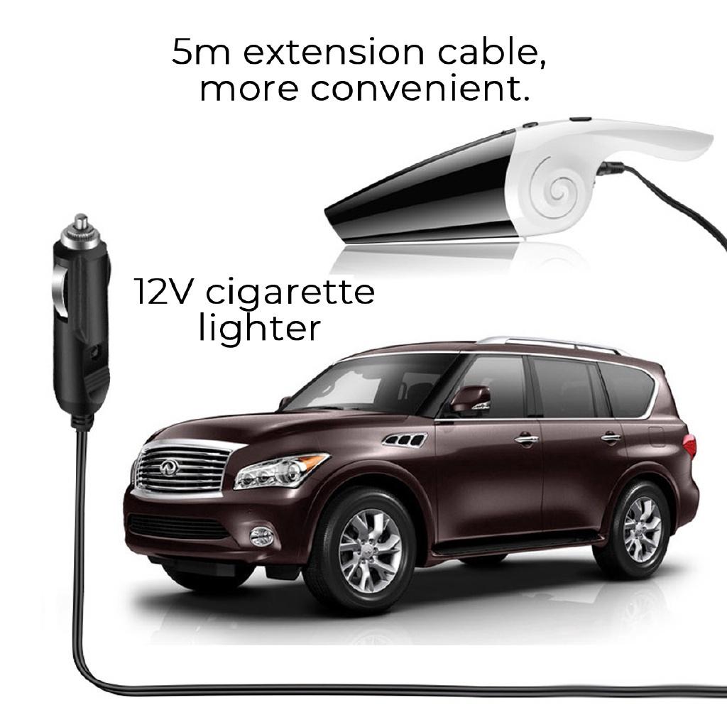 Автомобильный пылесос 12 В Ручной пылесос с сильным всасыванием 120 Вт Для автомобиля Дома Влажная и сухая уборка Двойного назначения Электроника Запасной фильтр