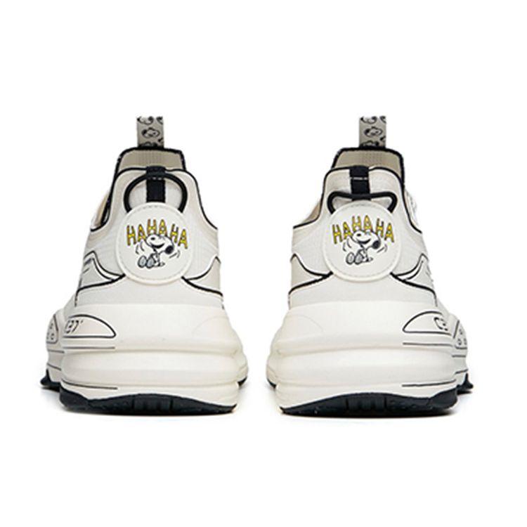 Anta Кроссовки для бега Snoopy X C37 Series с низким верхом, амортизирующие, нескользящие, прочные, мужские, черные, белые 912128081-10
