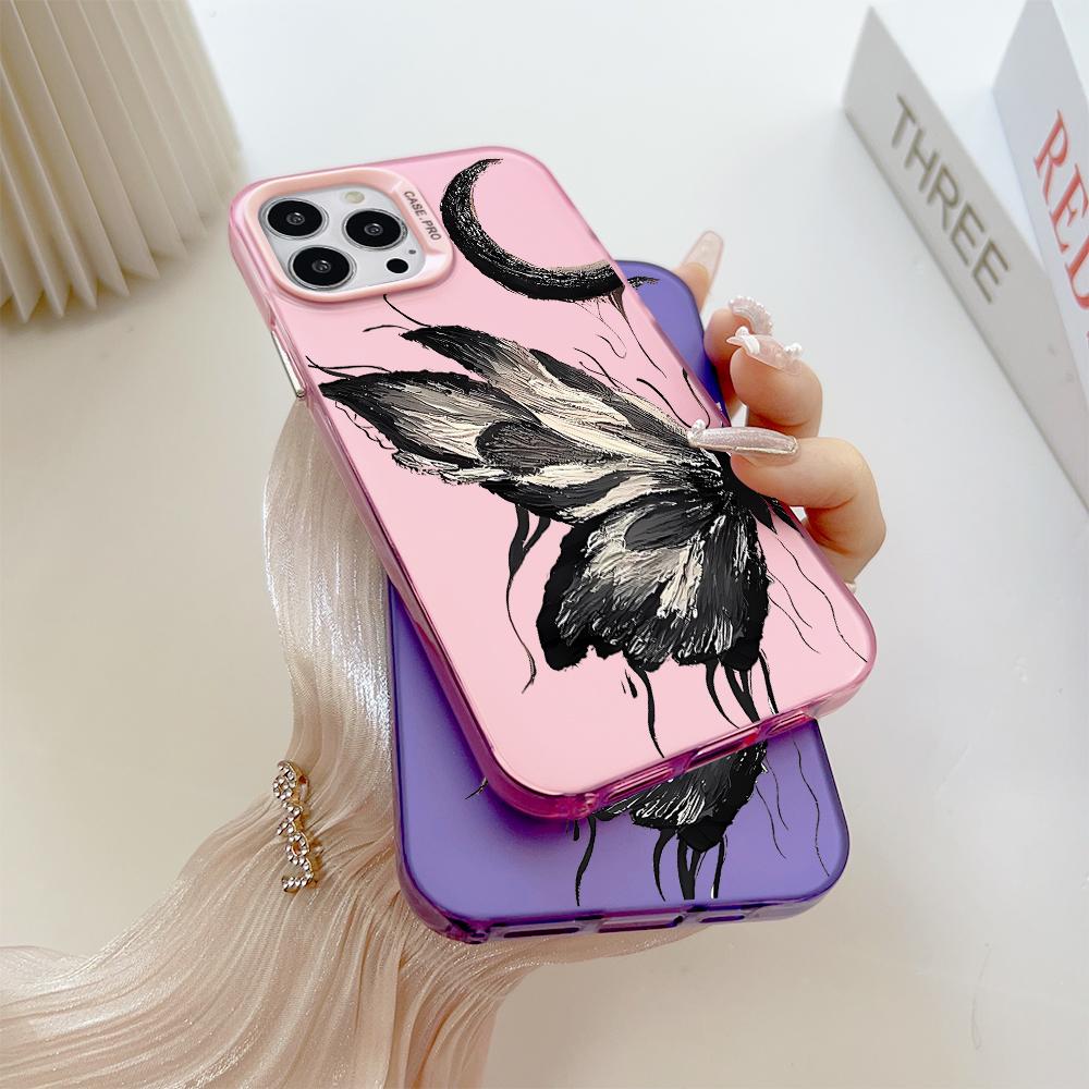 Окрашенный узор, цветной серебристый, двухсторонний, жесткий, противоударный чехол для телефона Xiaomi Redmi Poco