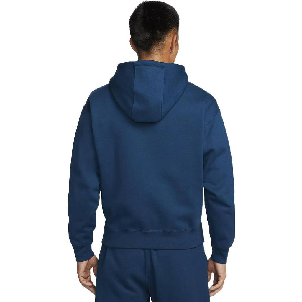 Nike FW22 Solid Color Hooded Long Sleeve Sweatshirt Unisex Tops Blue DA0316-460
