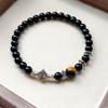 Браслет из натурального камня 6 мм бусины натуральный 7A тигровый глаз лавовый камень счастливые браслеты для женщин мужчин ювелирные изделия pulseras homme