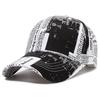 Spring and Autumn New Hat Unisex Newspaper Print Baseball Cap Street Hip Hop Cap Fishing Outdoor Floral