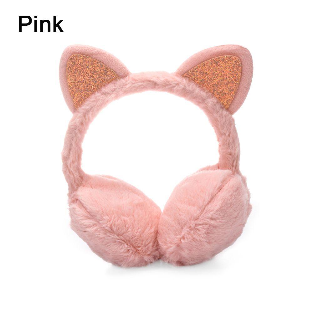Headband Outdoor Earmuff Women Girls Ear Warmers for Cold Weather Cat Ears Winter Warm Earmuffs
