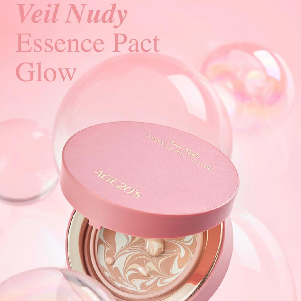 Veil Nudy ESSENCE PACT GLOW Эссенция-пудра для сияния AGE20's (КЕЙС)