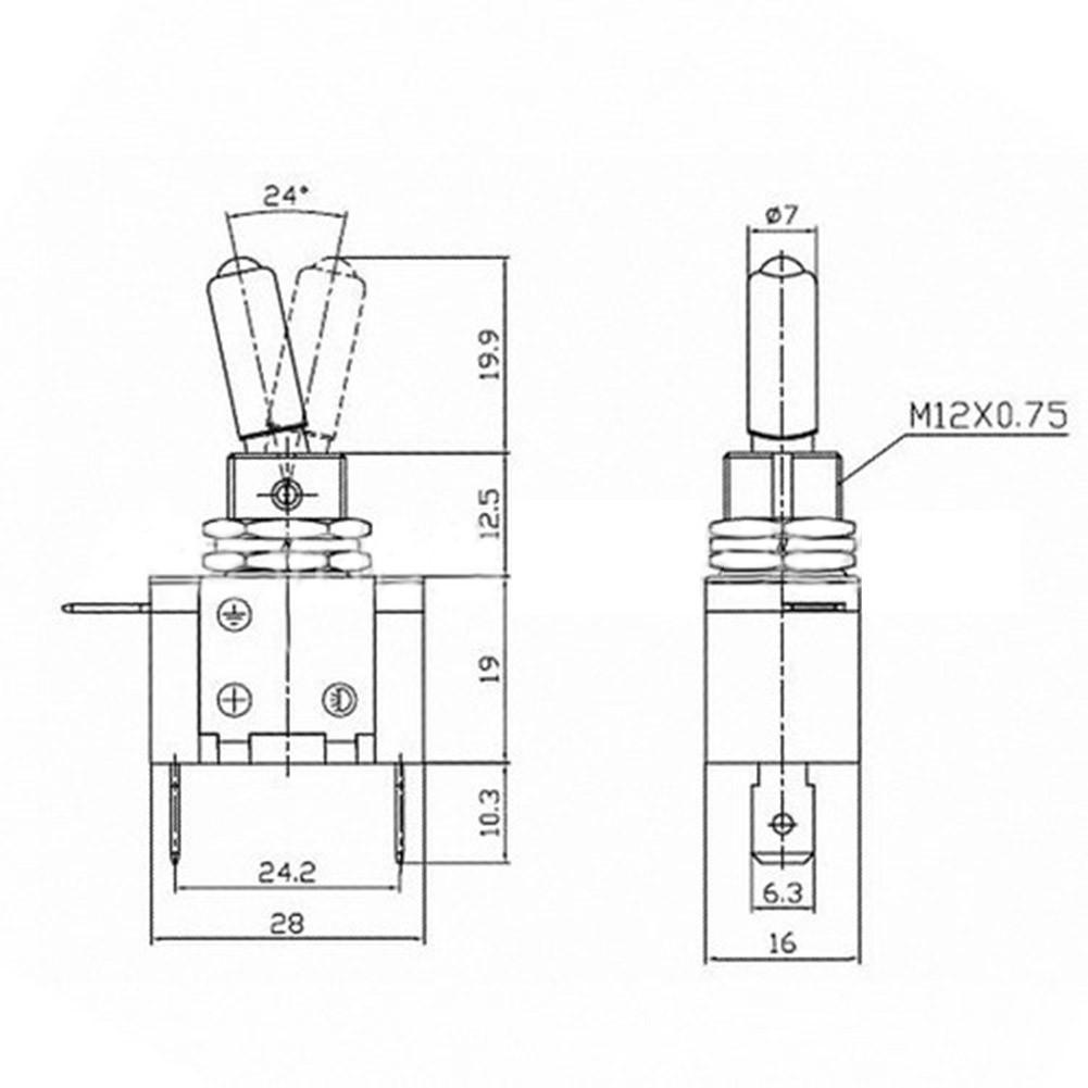Переключатель светодиодный с подсветкой и крышкой в стиле ракеты 12 В для автомобильной панели
