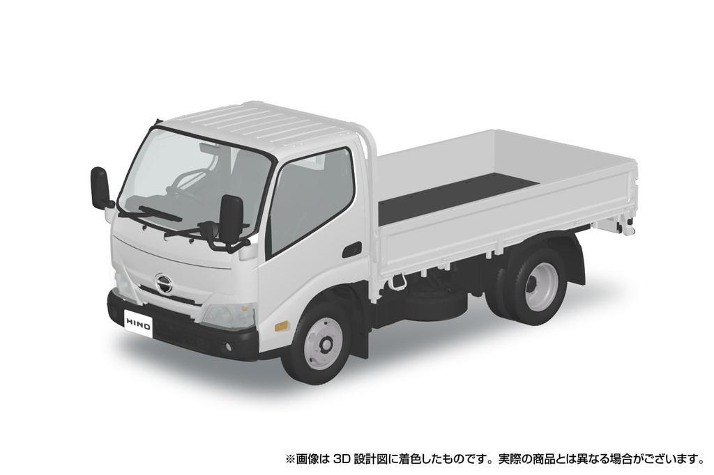 Аошима Бунка Кёзай (АОСИМА) Ракупла Снап Кит №. 23-WE Бортовой Hino Dutro (белый) Пластиковая модель-конструктор в масштабе 1/32, предварительно окрашенная