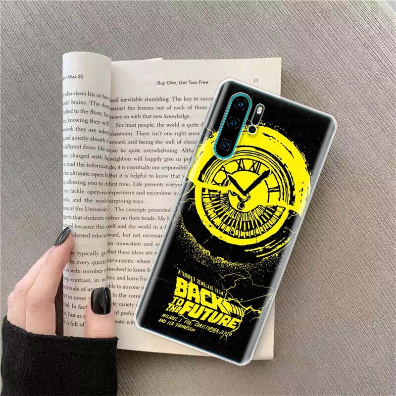 Back To The Future License Phone Case For Huawei P50 Pro P10 P20 P30 P40 Lite Cover Mate 40 30 20 10 Lite Capa Shell