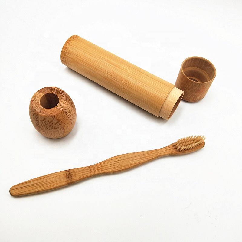 2019 Private Label Bamboo Round Handle Soft Charcoal Bristle Toothbrush for Kids
