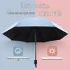 Зонт-тент с УФ-защитой двойного назначения: Ручной, Легкий, Складной, 8-реберный дизайн для мужчин и женщин с покрытием черным клеем