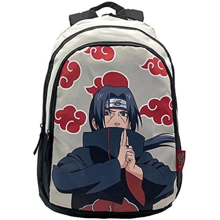 Sac à dos scolaire Naruto Itachi - ToyBags - Double compartiment - Multicolore - Enfant