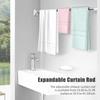 No Drilling Tension Curtain Rod 26 To 42 Inch Expandable Curtain Rod No Rust Bath Closet Hanging Pole for Windows or