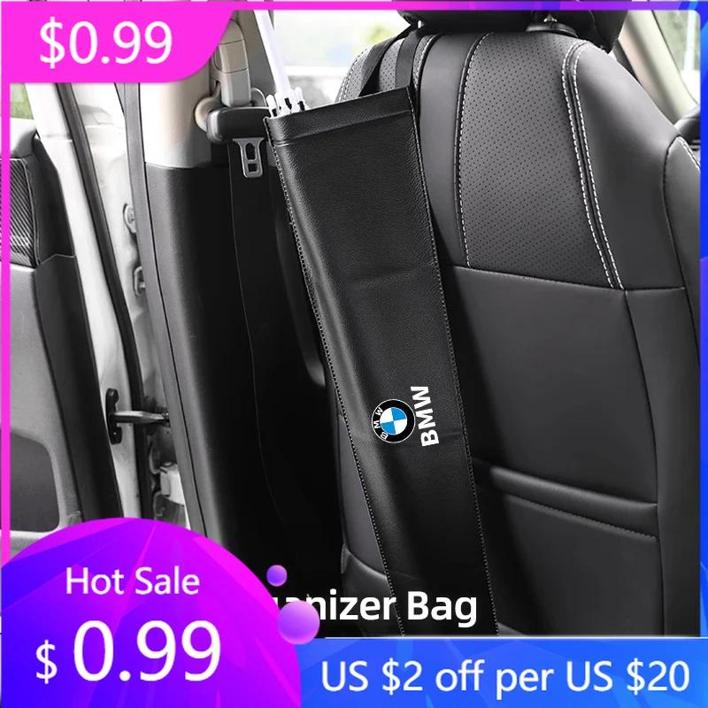 2025 Hot Car Waterproof Umbrella Storage Bag PU Leather Cover Umbrella Organizer Holder For BMW E46 E90 E60 F30 F10 E39 E36 F20