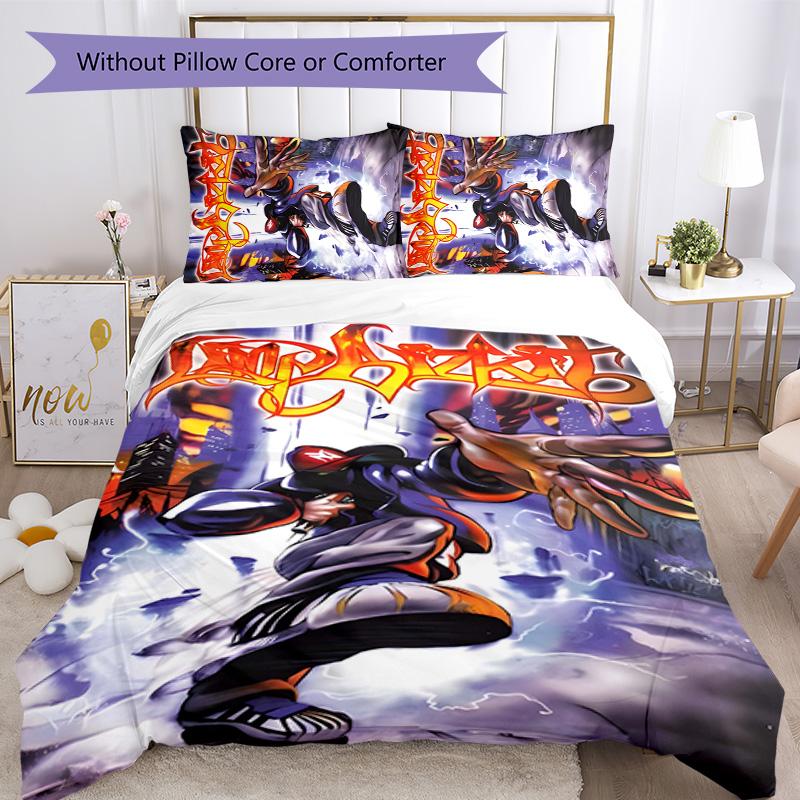 Limp Bizkit 3pcs Bedding Set Duvet Cover Closure Includes 1 Duvet Cover & 2 Pillowcases for All Seasons Bedroom Home Dorm Decor