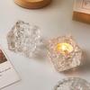 Modern Style Square Glass Candle Holder Minimalism Home Living Decoration Candlestick For Wedding Table Ornament Birthday Gifts