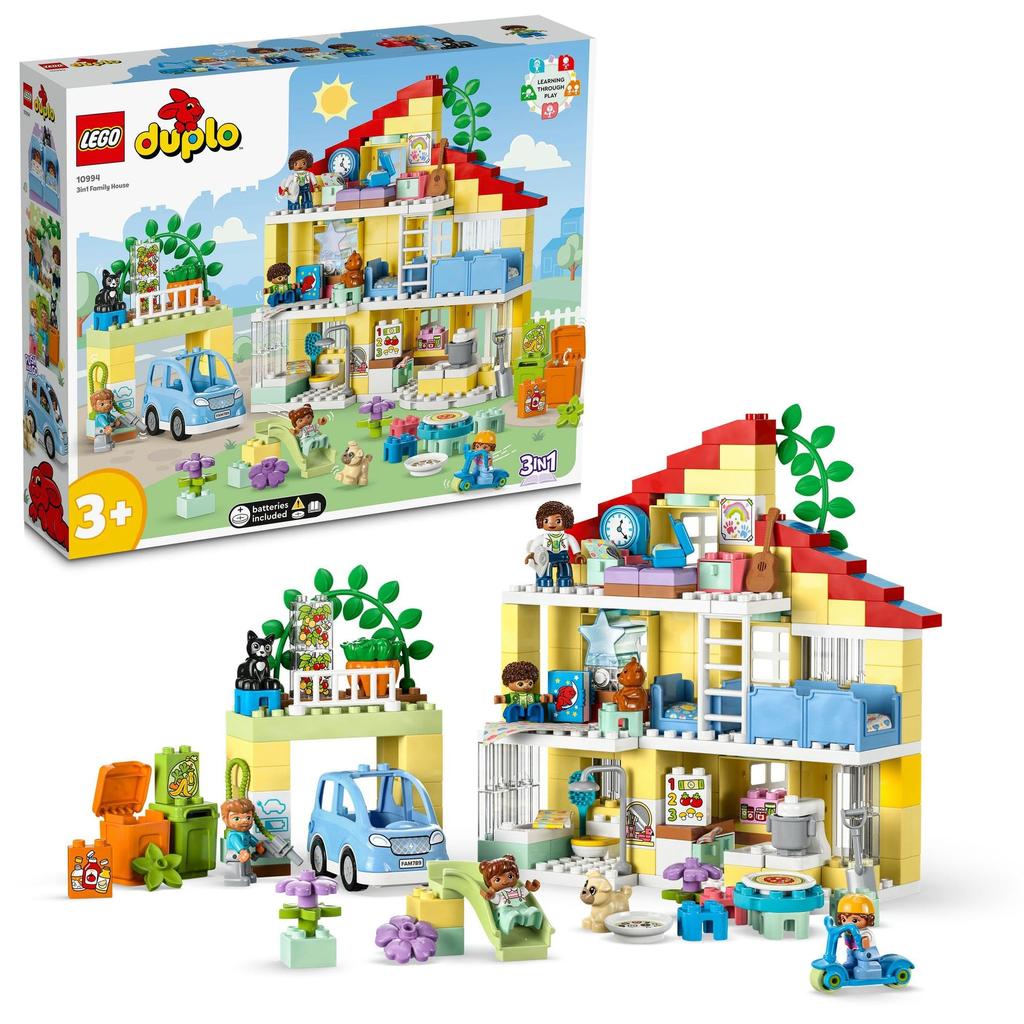LEGO Duplo Duplo Town 3in1 Home Toys Present Birthday Blocks Educational Christmas Boys Girls Children 1 and a Half Years Old 2 Years Old 6 Years Old