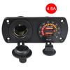 4.8A Dual USB Charger Socket With LED Voltmeter Outlet Power Charger Adapter Power Socket For Car Truck ATV Boat