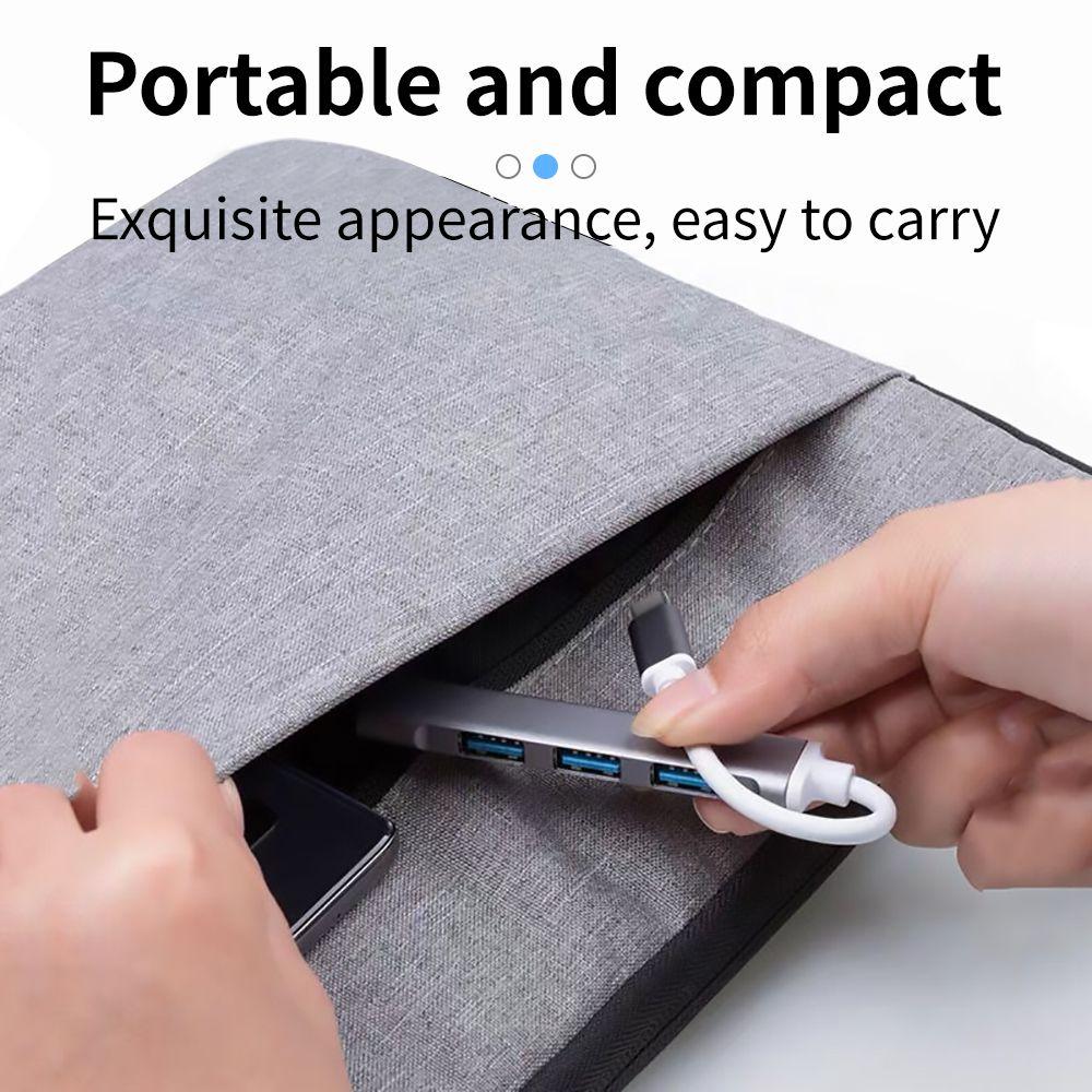 Алюминиевый сплав многопортовый разветвитель 4 порта док-станция USB 3.0 концентратор расширитель Type-C 3.1