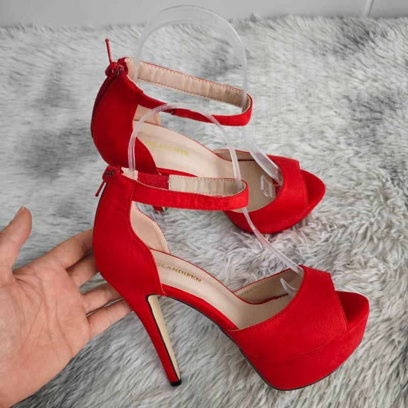 Женские босоножки на платформе 2025 года, летние сексуальные туфли для стриптиза на высоком каблуке 14 см, туфли на шпильке с ремешком на щиколотке, гладиаторские туфли для свадебной вечеринки