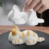 Plastic DIY Sushi Mold Onigiri Triangular Cat Rice Ball Food Press Mould Sushi Maker Tool Kimbap Bento Kitchen Accessories