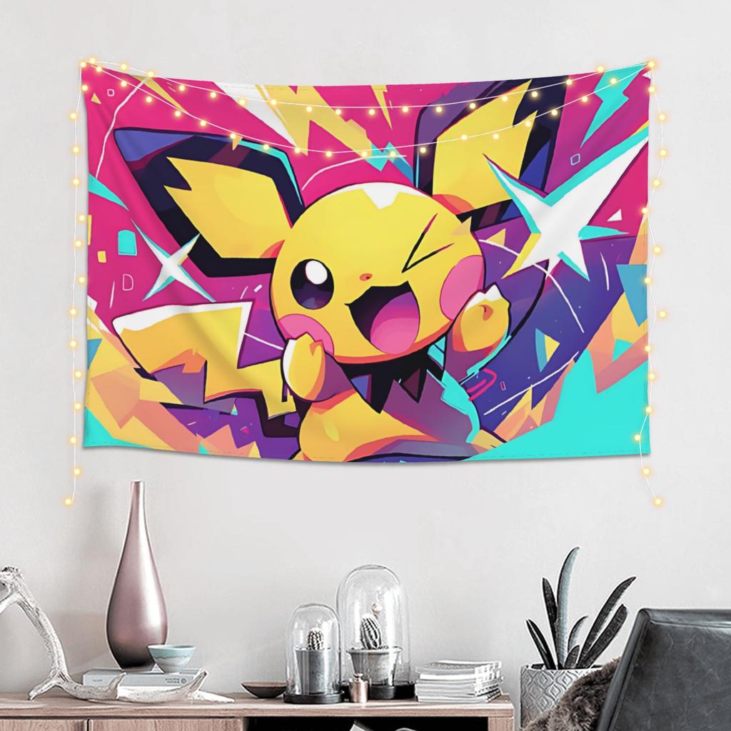 Cutecore Pokemon Halloween Gengar Tapestry Bedroom Decoration Wall Hanging Blanket Tapestry Cool Stuff For Room