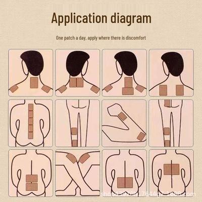 Гонконгский мокса-пластырь для плеча, шеи, поясницы, ноги, коленных суставов - Горячий компресс и обезболивание