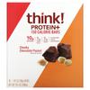 Think!, Protein & Fiber Bars, Chunky Chocolate Peanuts, 10 Bars, 1.41 Oz (40 G) Each