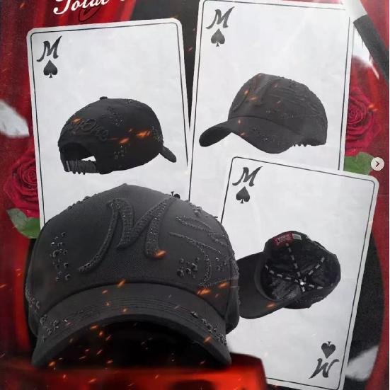 2026DanDy Hats Adjustable hip-hop cap with diamond embroidery, trendy baseball cap, couple's cap