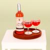 Миниатюрная модель бокала для красного вина для кукольного домика, для DIY-декора