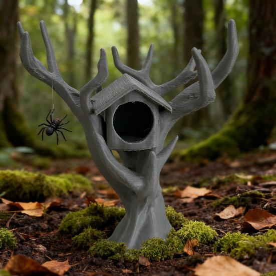 Прыгающий паук Домик на дереве Альпинист Укрытие Деревовидное укрытие для пауков Лазание Прятки Комбо Домик для мелких существ Насекомые Домашние животные Террариум для пауков