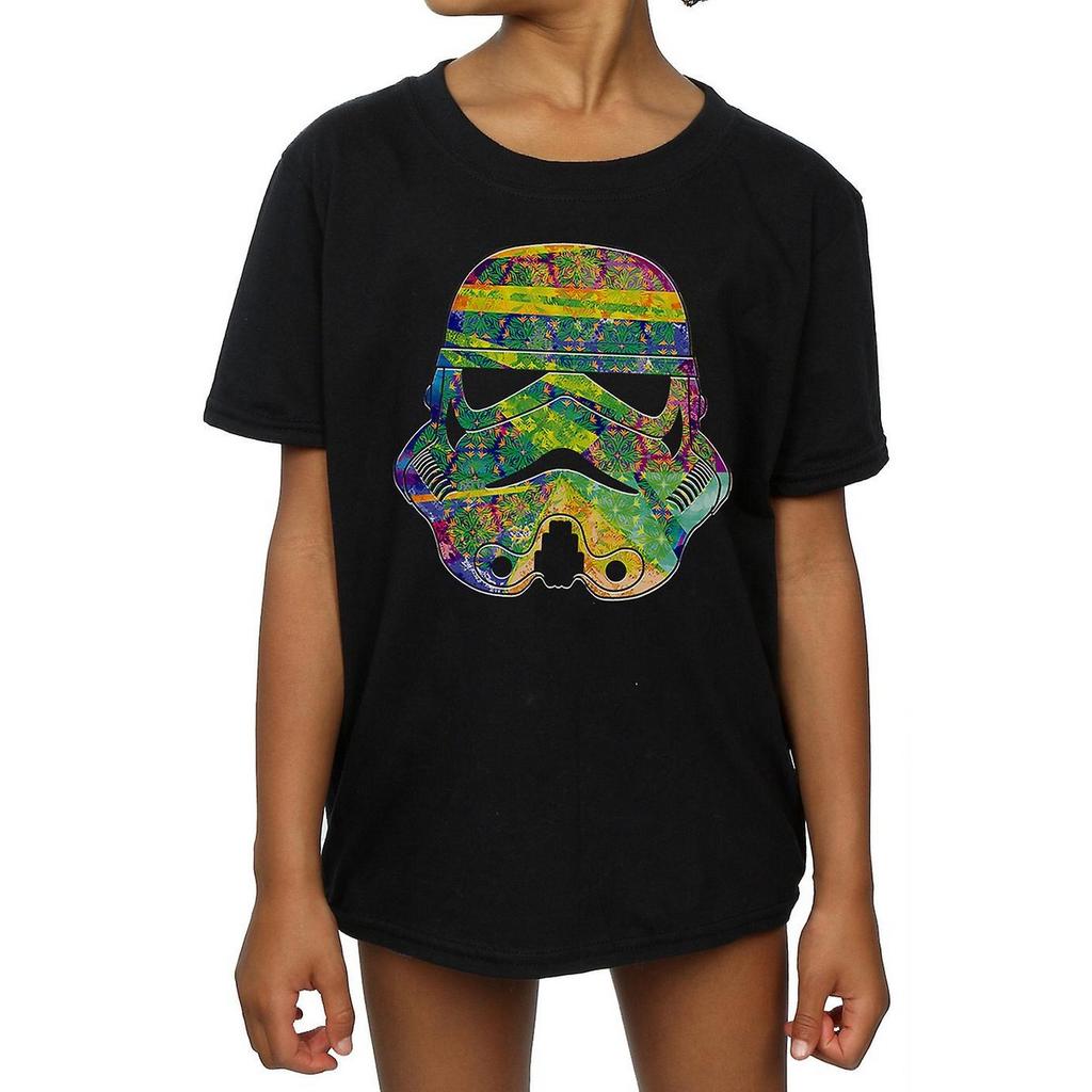 STAR WARS Girls Command Stormtrooper Patterned Cotton T-Shirt
